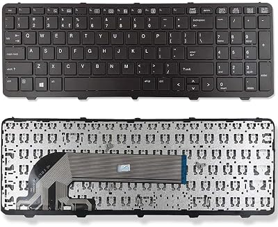 کیبورد لپ تاپ اچ پی Probook 450-G1-G2  مشکی-با فریم استوک اورجینال